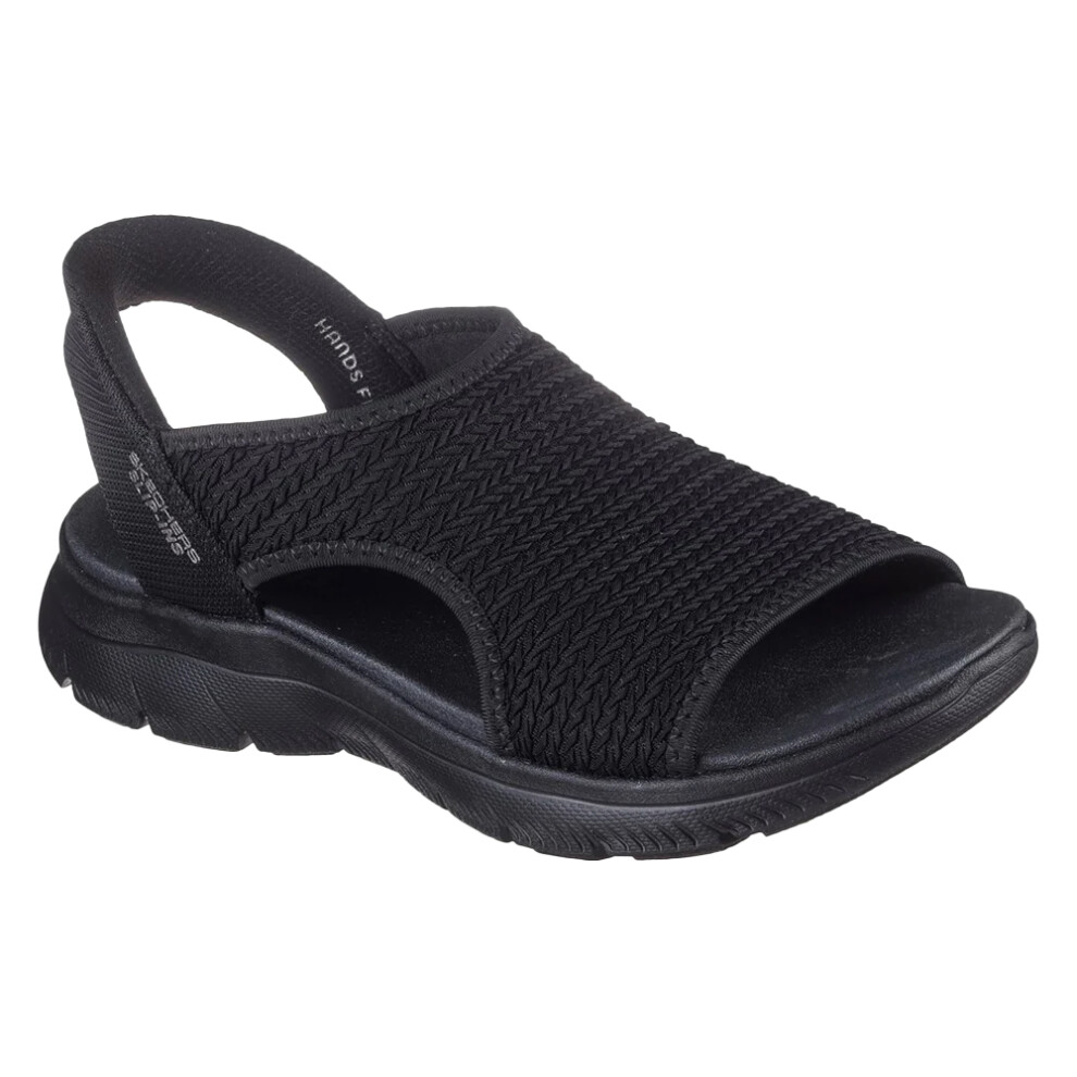 (5 UK, Black) Skechers Womens/Ladies Summits Sweetly Evolved Slip-In Sandals