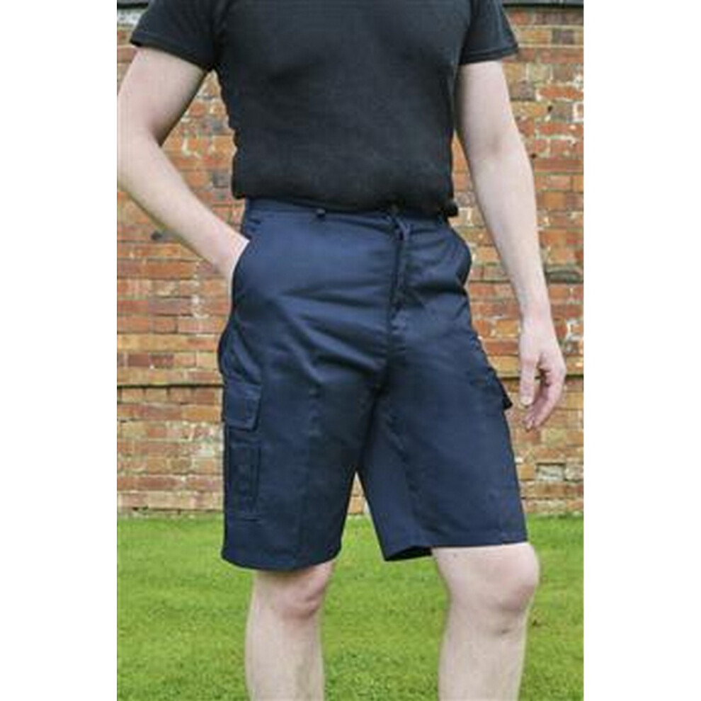 (36R, Navy) Absolute Apparel Mens Cargo Workwear Shorts-image-OPC-PH8HCFV-NEW