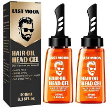2Pcs 2-in-1 Hair Oil Head Gel Brush Professional Hair Gel Combs Easy To Clean for Men