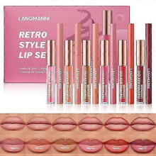 (2pcs) 6 Matte Lip Liner With 6 Nourishing Lip Oil Lip Gloss Set, Long-Lasting And Hydrating 2 IN 1 Makeup Set, Beauty Daily Cosmetics Gift for Girls