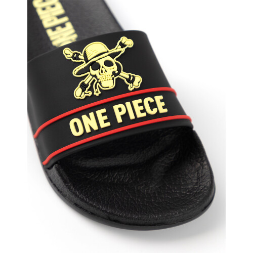 (5 UK Child) One Piece Sliders (Boys Black) 2