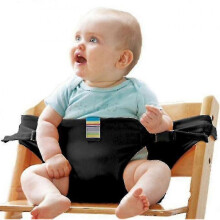 (black) Harness Seat For High Chair Baby Feeding Safety Seat With Strap