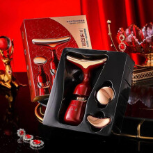 (red) 3 in 1 Anti Wrinkles Face Massager for Facial Neck, Vibration Facial Massager Beauty Device, Face Lifting Massager for Skin Tightening