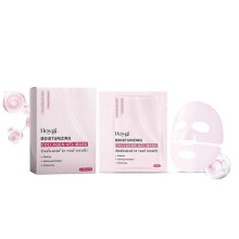 (4pcs) Pink Collagen Jelly Gel Mask, Overnight Face Mask for Glass Glow Skin, Pore Care, Firming, Moisturizing and Evens Skin Tone