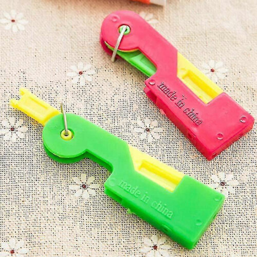 Automatic Threader Easy Sewing Needle Device for Elderly Housewife Use Thread Guide Tool 1