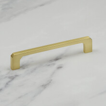 (128mm Handle) Brushed Brass Kitchen Bar Handles Gold 4 Sizes