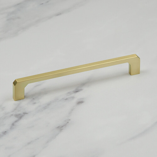 (160mm Handle) Brushed Brass Kitchen Bar Handles Gold 4 Sizes