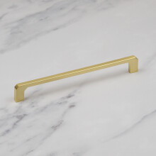 (192mm Handle) Brushed Brass Kitchen Bar Handles Gold 4 Sizes