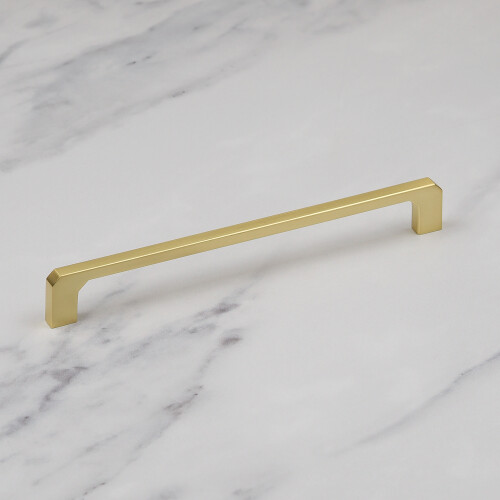 (192mm Handle) Brushed Brass Kitchen Bar Handles Gold 4 Sizes