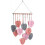 (Pink) Macrame Wall Hanging Handmade Home Decorations, Boho Macrame Tapestry, Woven Wall Hanging Leaf Feather Wall Decoration 1
