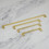 (320mm Handle) Brushed Brass Kitchen Bar Handles Gold 4 Sizes 8