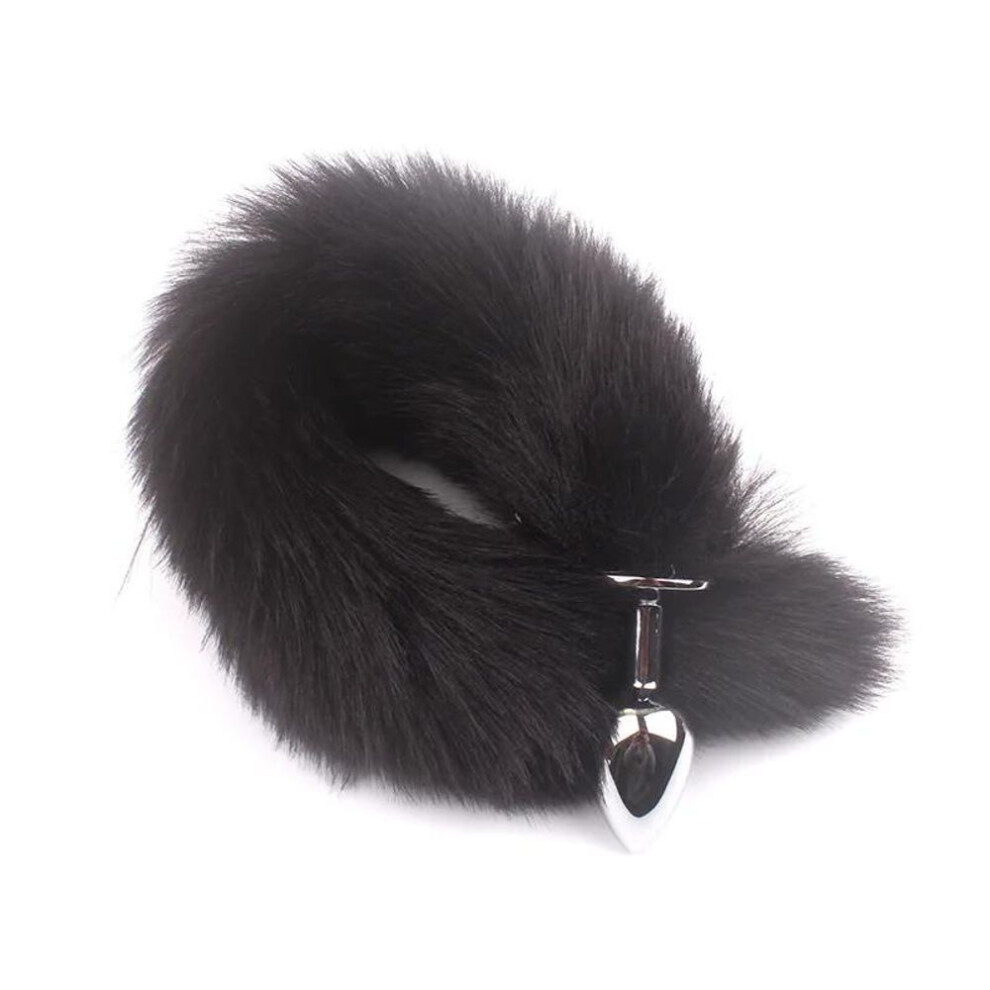 (black) Anal Plug Sexy Fox Tail Vaginal Plug Dildo Masturbation Anal Vibrator Men Prostate Massager Female Masturbator Anal Masturbating