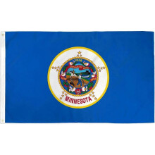 (1Pcs) Minnesota State Flag, 90cm x 150cm MN Flags Outdoor with Vivid Color and UV Fade Resistant Double Stitched, Light-weighted Flags