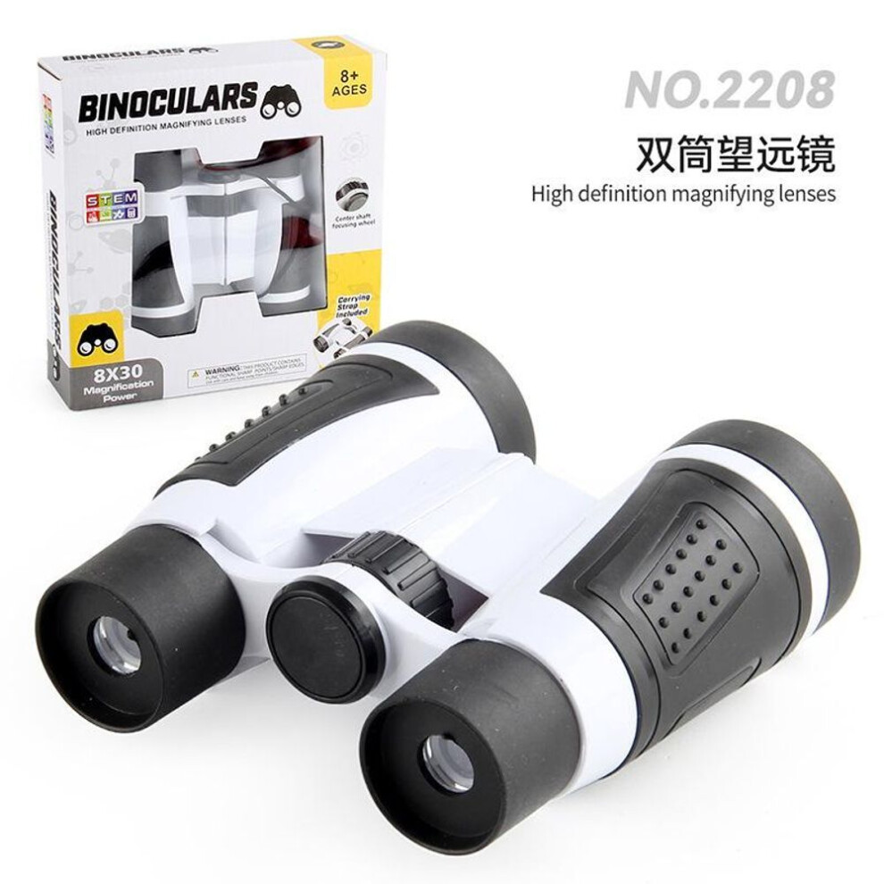 Children's Kids Portable Microscope Toy Dual Lens Handheld Scientific Explorer Kit for Students
