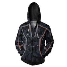 (2XL) Avengers 4 Endgame Tony Stark Men Long Sleeve Hooded Jacket