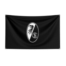 (120 x 180cm, F) Born Pretty 3x5 Sc Freiburg Flag Polyester Printed Racing Sport Banner For Decor