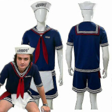 (XL)Season 3 Steve Harrington Scoops Ahoy Adult Costume_y High Quality