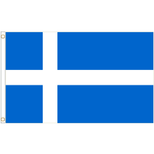 (8' x 5' - 240cm x 150cm) Shetland Scotland Polyester Flag