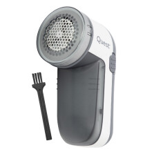 Quest 39230 Electric Lint Remover / Debobbler for Clothes & More / Adjustable Blade Guard / 60ml Removable Storage Container / Battery Powered