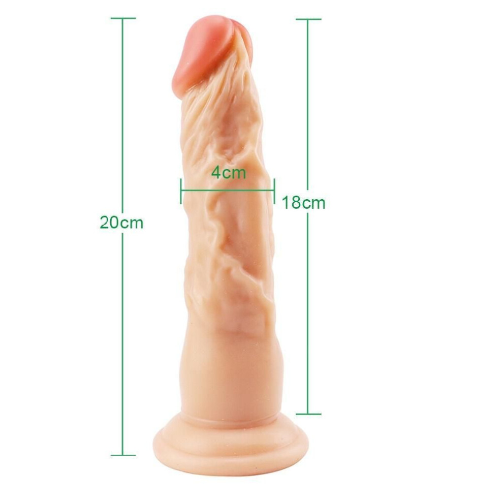 (yellow, M) Realistic Soft Dildo Erotic Anal Sex Toys for Women Gay Clitoris Vaginal Masturbators Penis Suction Cup Big Dick