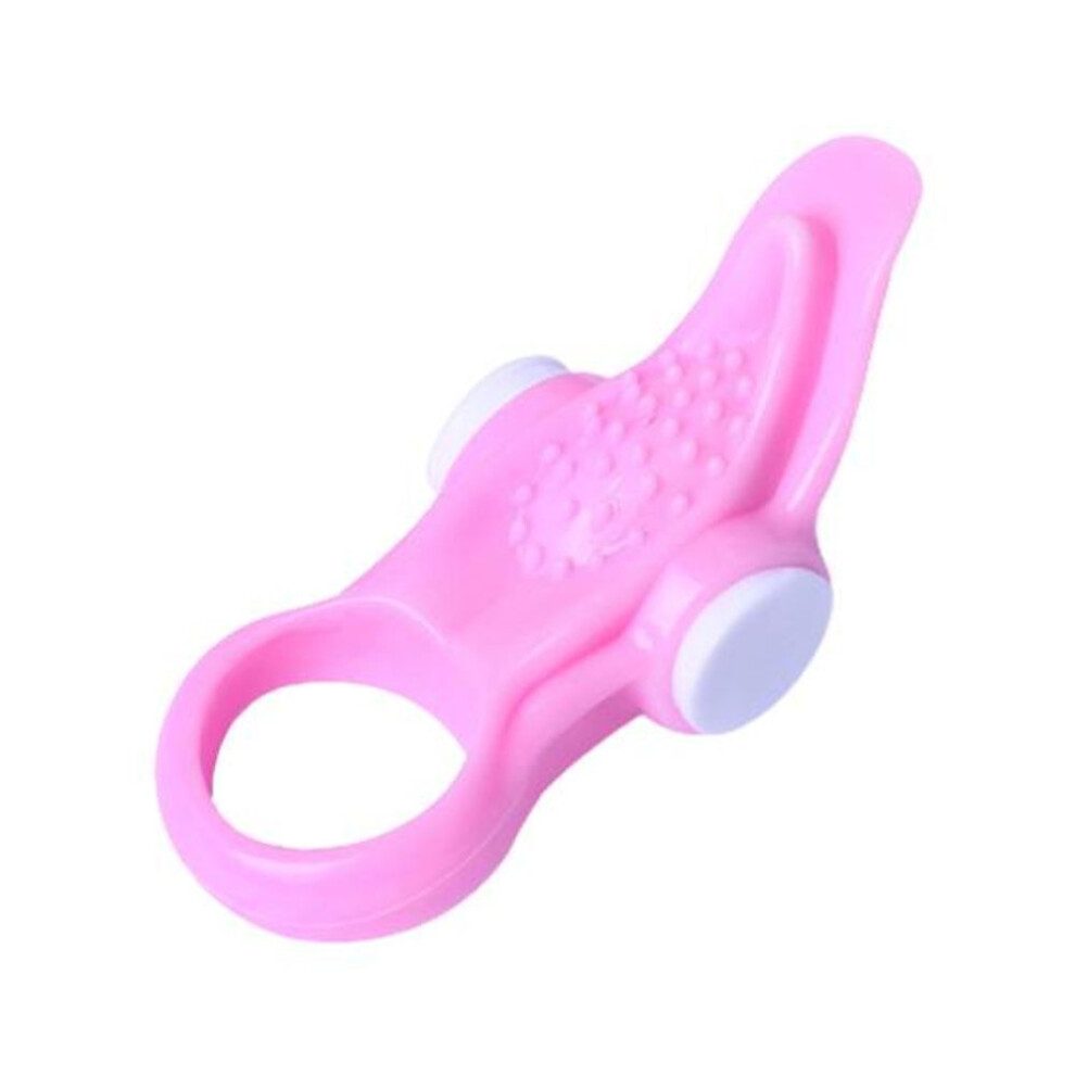 (pink, tongue) Yousheng Penis Ring Tongue Bunny Shape Stimulation Products Silicone Men Clitoris Delay Ejaculation Sex Toy for Couple