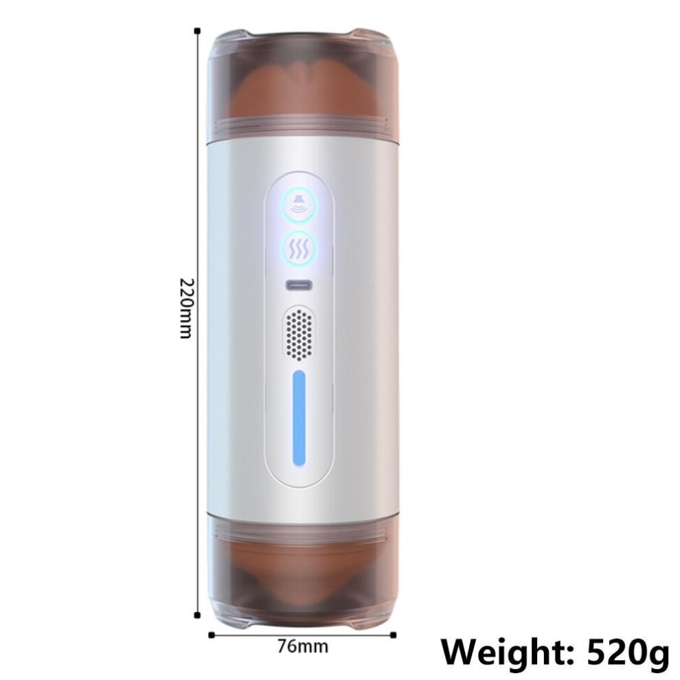 (white) Automatic Male Masturbator Cup Adult Supplies Pocket Pussy Intelligent Voice Blowjob Vaginal Penetration Sex Toys For Men