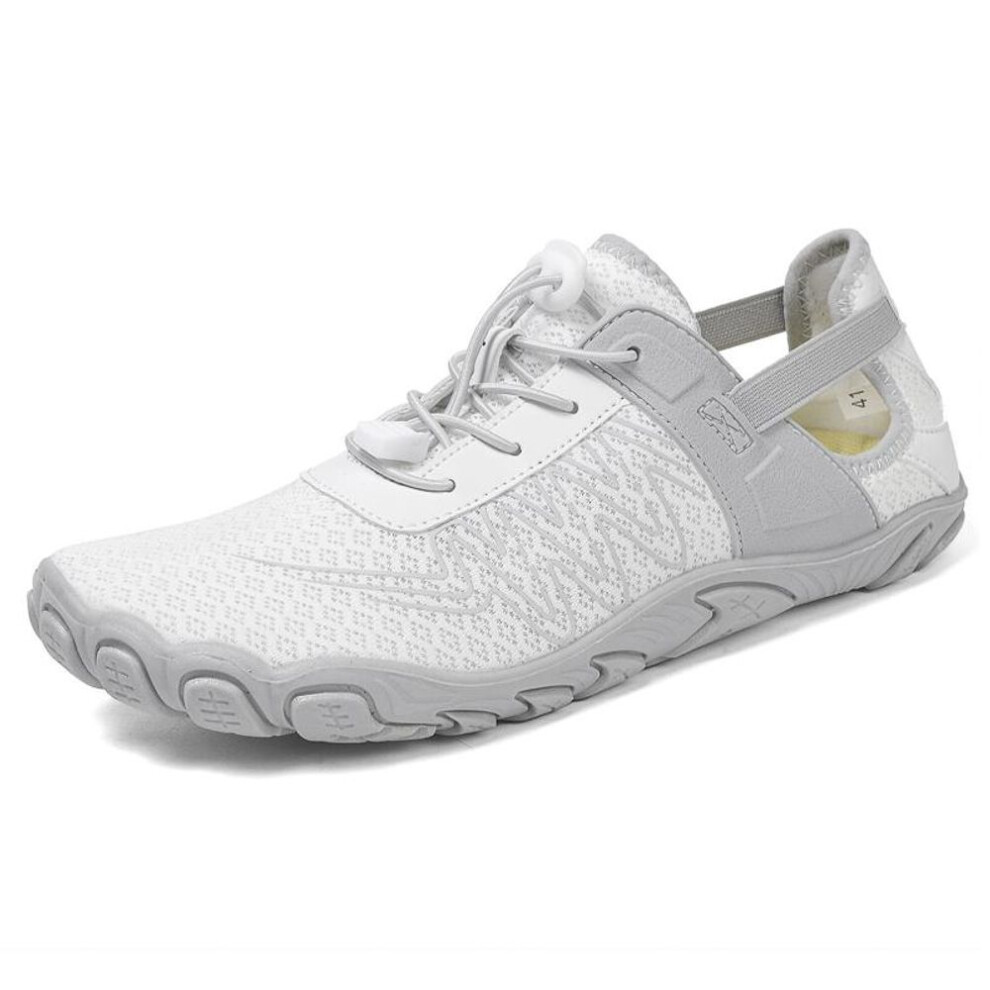 (dark grey, 45) New Mens Barefoot Shoes Wide Toe Box Unisex Barefoot Sneakers Outdoor Gym Zero Drop Running Shoes Minimalist Footwear Large Size