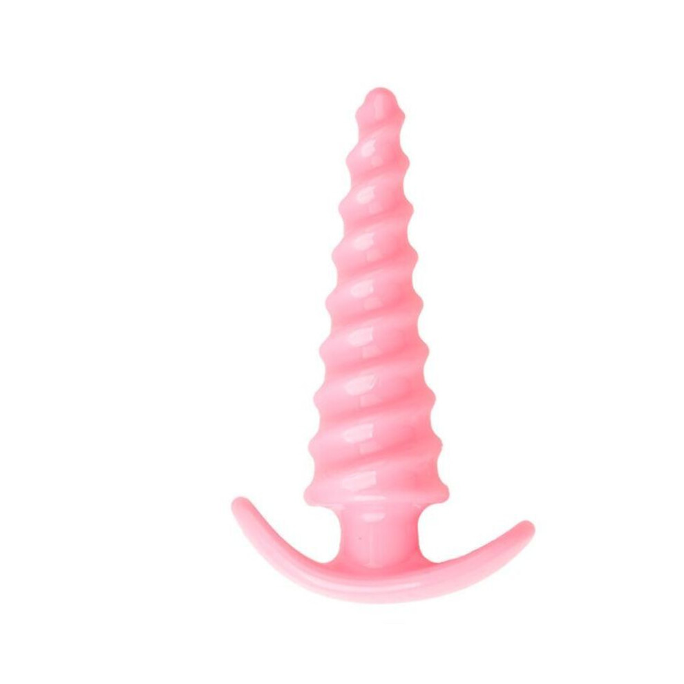 (pink) Screw Thread Anal Plug Butt Erotic Anus Plug Adult Sex Toys Woman Men Anal Dilator