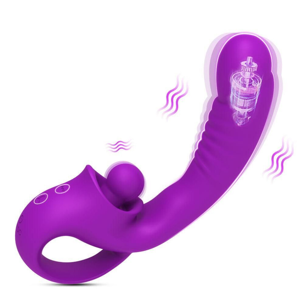 (purple) Realistic Dildo Vibrators 10 Vibrating Clit G Spot Stimulator Adult Erotic Sex Toys For Women