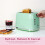 Hamilton Beach Hamilton Beach, Miami Toaster, 2 Slice, Mojito Mint, HB1420M 5