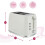 Hamilton Beach Hamilton Beach, Miami Toaster, 2 Slice, Sand, HB1420S 4
