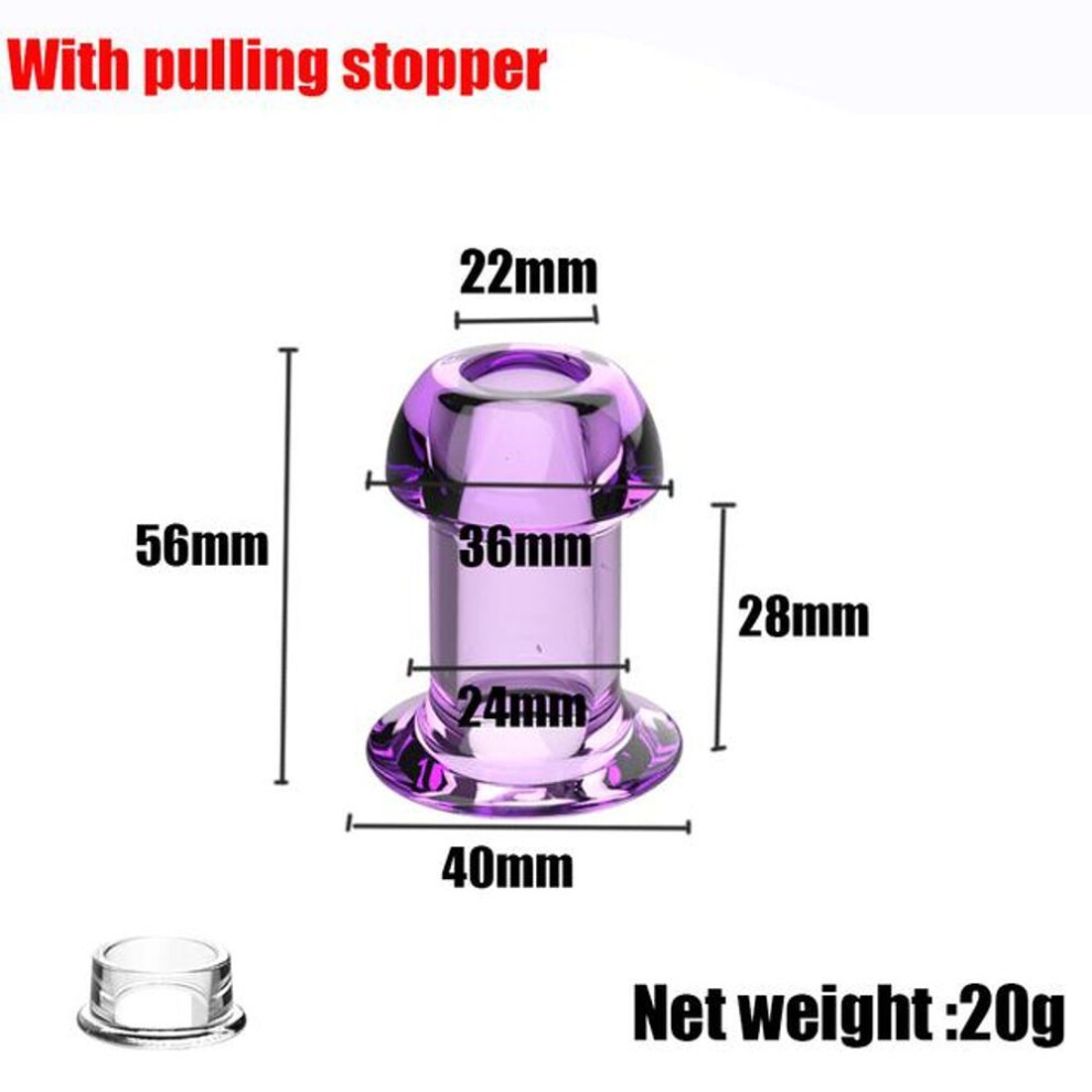 (purple, s) Hollow Vaginal Speculum Voyeur Anal Plug Vaginal Dilator Tunnel Clear Anal Dilator BDSM Enema Sex Toys Choose From 5 Model Sizes Adult Female Gay Male
