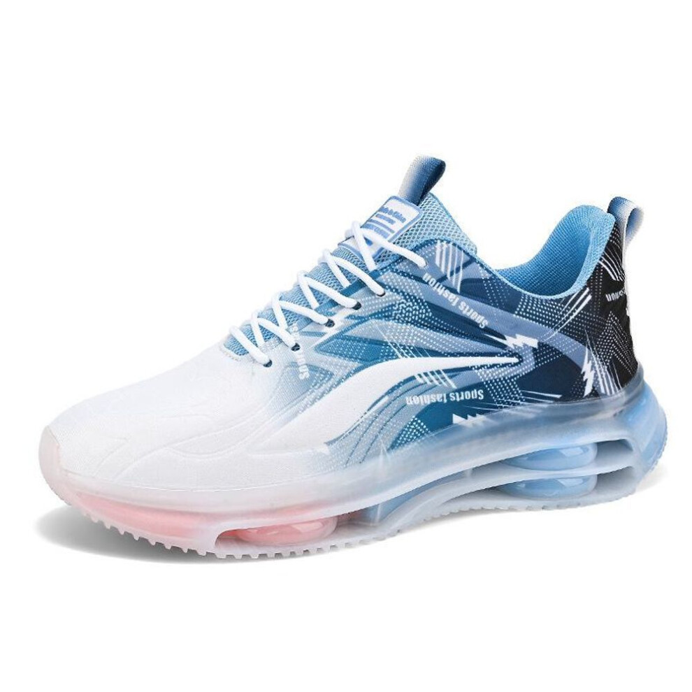 (lake blue, 39) Trendy Lightweight Air Cushion Men's Running Shoes Sizes 36-47