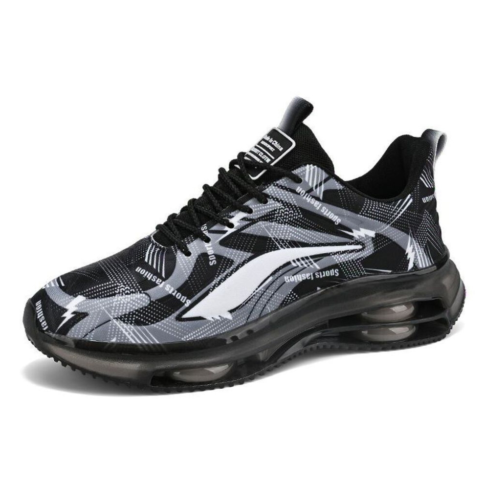 (black, 37) Trendy Lightweight Air Cushion Men's Running Shoes Sizes 36-47