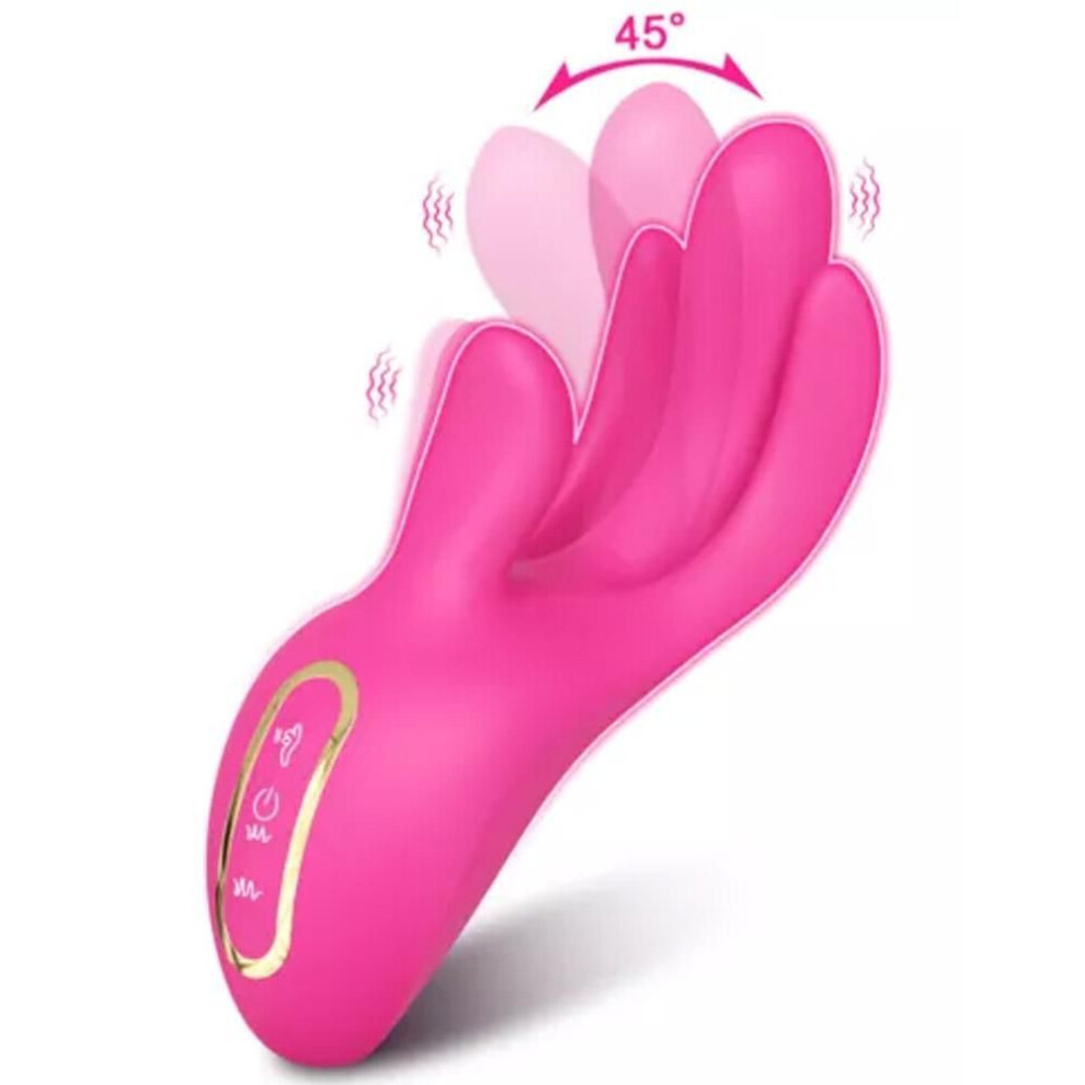 Finger Vibrator with 10 Flapping Patterns 10 Vibration Modes To Stimulation G Spot and Clitoral 3 In 1 Silicone Female Adult Toy Couples Sex Toys