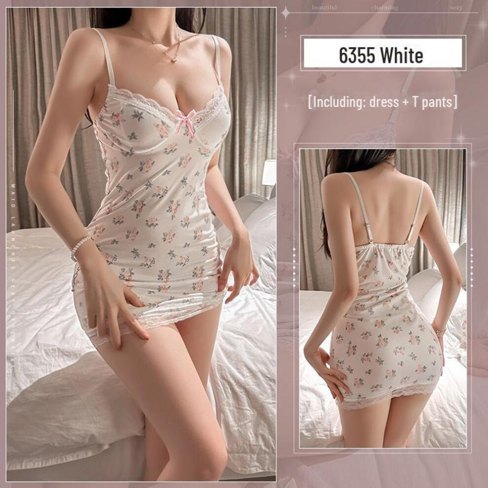 Feimu Sweet Floral Suspender Lingerie - Pack of 20 Pajamas