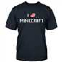 Boys Minecraft PORKCHOP T-Shirt - Navy, Large Size, Casual Gaming Tee