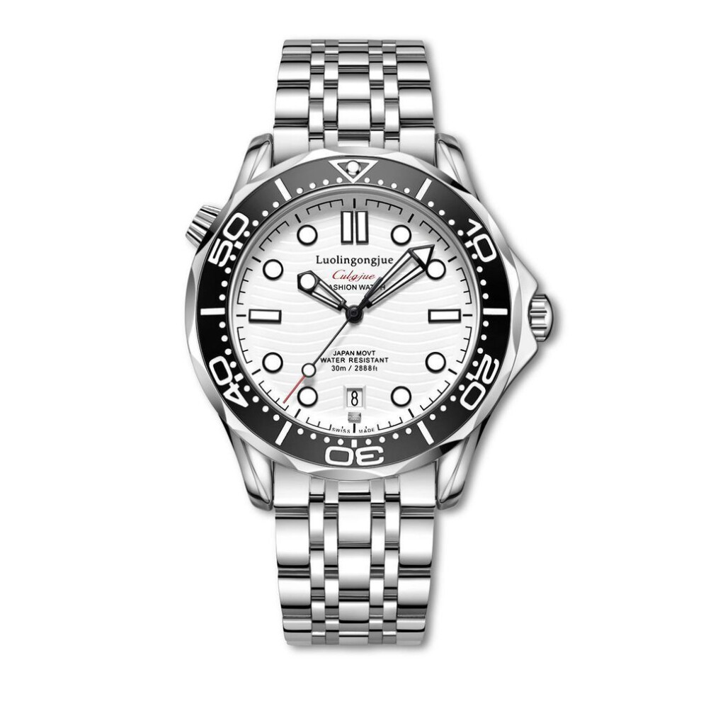 Haima 300 Automatic High-end Luminous Waterproof Men's Mechanical Calendar Watch.