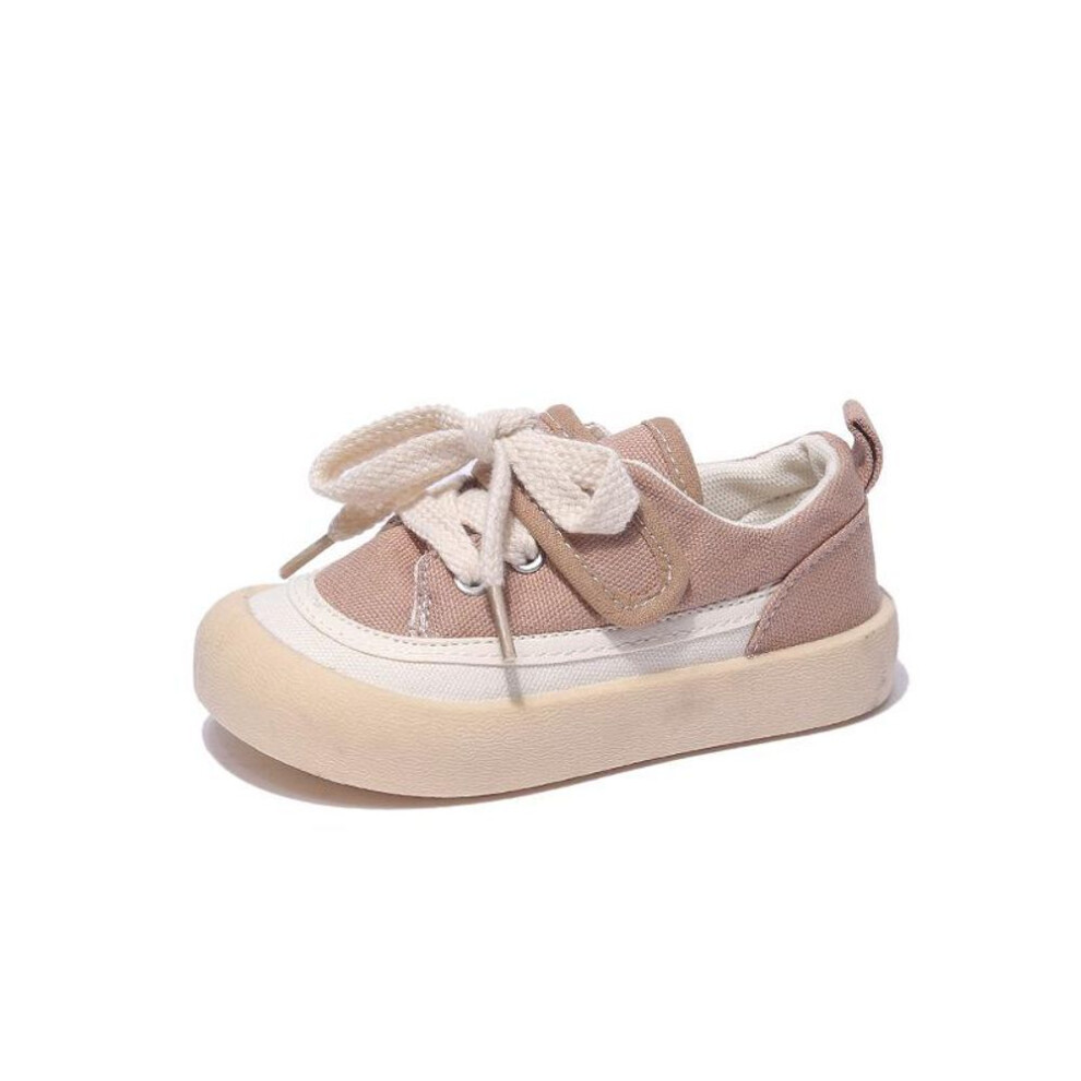 (khaki, Size 31, 18.5cm) 2025 Tiger Squad Leader Kids' Canvas Sneakers: Spring New Casual Shoes for Boys & Girls