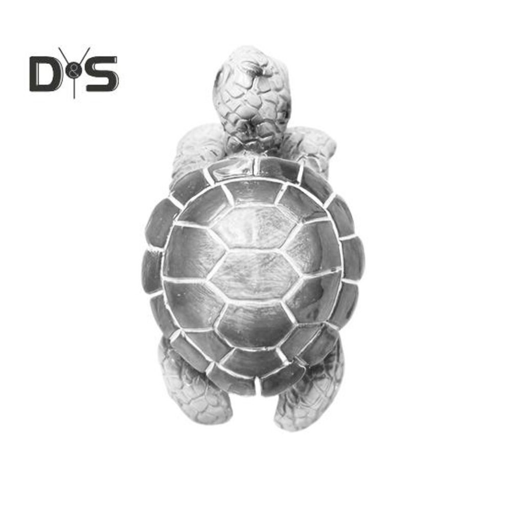 (grey) Turtle Figurine Flower Pot Vase Hugger Planter Hanging Tortoise Resin Sea Animal Statue Sculpture Indoor Outdoor Garden Decoration Ornament