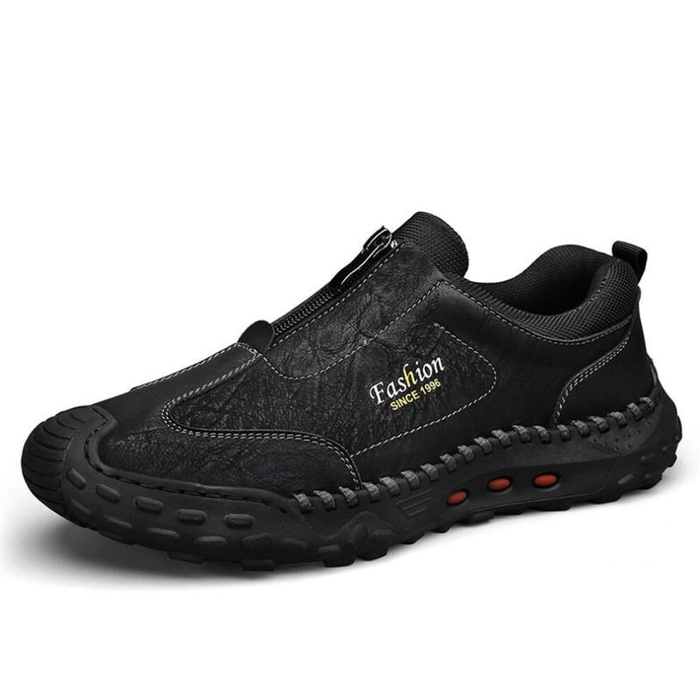 (black, 38) New Leather Business Shoes Moccasin Footwear Breathable Men's Casual Loafers Comfortable Shoes For Men All-match Men's Sneakers