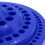 100pcs Hole Round Shape Organizer Case Hard Plastic Drill Bit Organizer Storage Case Stand - Blue 5