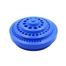 100pcs Hole Round Shape Organizer Case Hard Plastic Drill Bit Organizer Storage Case Stand - Blue