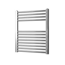 CS460 Greened House Chrome Flat 400x600mm Central Heating Towel Rail - High-Output Designer Radiator