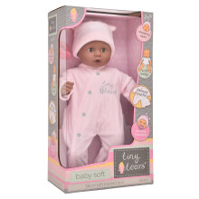 | Tiny Tears - Baby Soft - 38cm soft bodied doll in pink outfit: One of the UK's best loved doll brands! | Nurturing Dolls| Ages 10m+