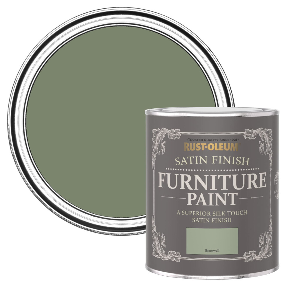 Rust-Oleum Furniture Paint In Satin Finish - Bramwell 750Ml Green