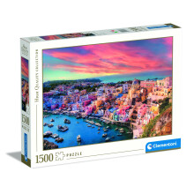 Jigsaw Puzzle Collection - Picturesque Procida Island 1500 Pieces - Compact Box, Puzzle For Adults 14-99 Years, Gift For Men/Women, Made In Italy,