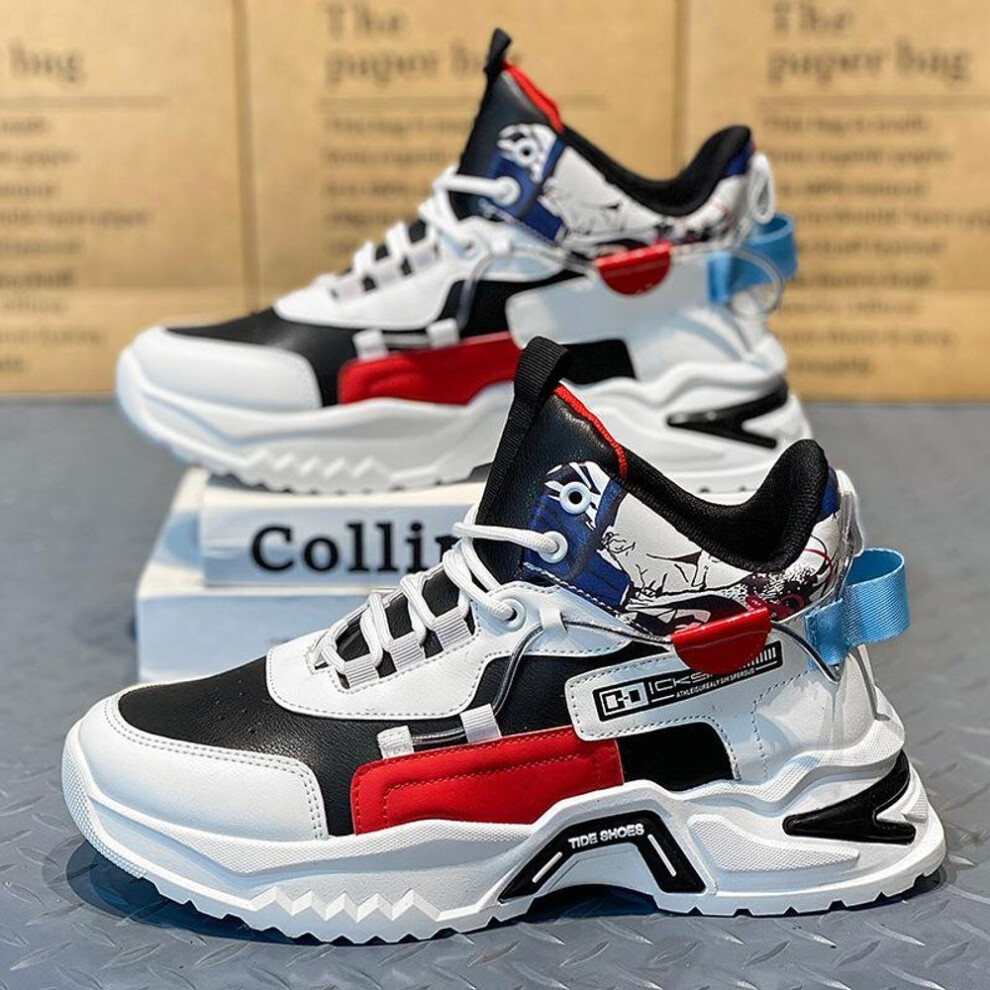(black, 41) Men's New Sports Shoes, Men's Versatile, with Increased Height for Casual Running, 2025 Thick Sole