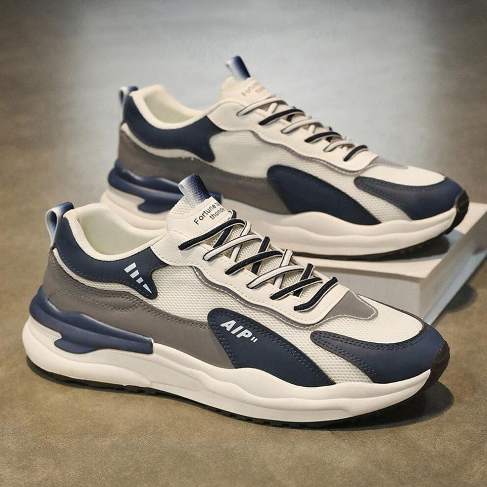 (blue, 41) 2025 Spring New Trendy Men's Shoes Breathable Sports Shoes Men's Casual Running Men's