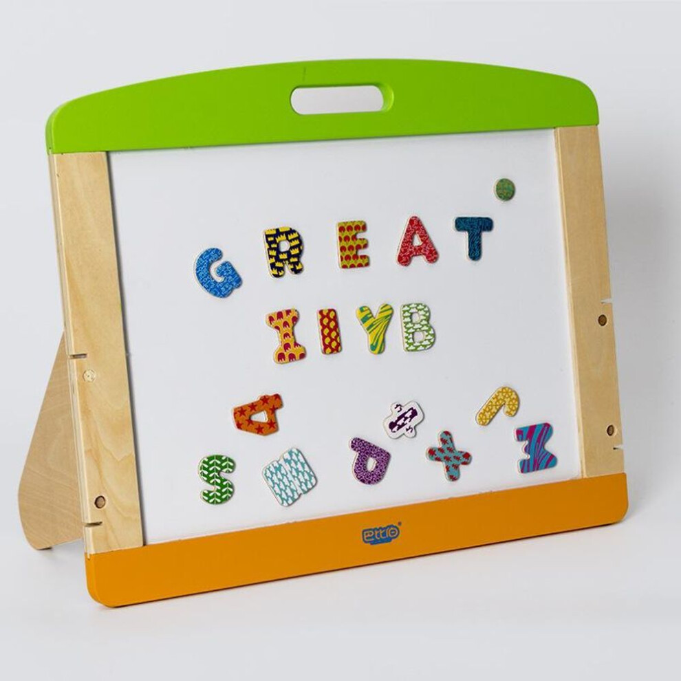 BABIBO Wooden Portable Double-sided Drawing Board/blackboard/whiteboard/wooden Writing Board Wooden Drawing Board Cross-border Wholesale
